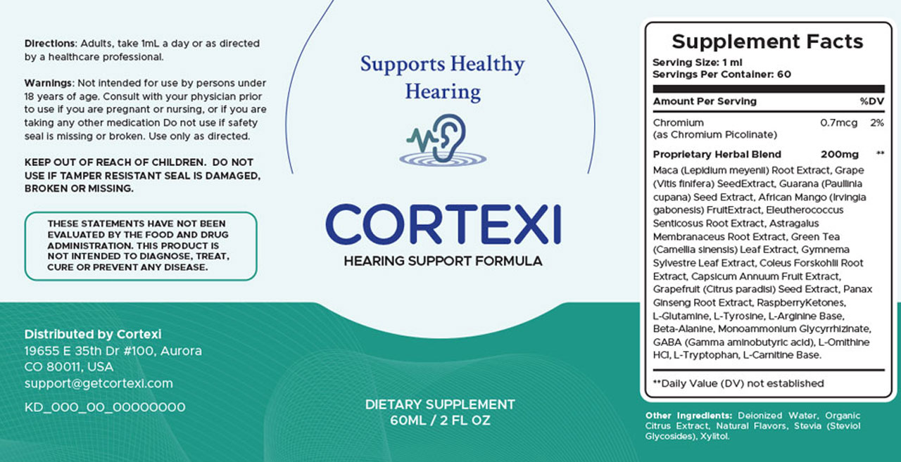 Cortexi ingredient label